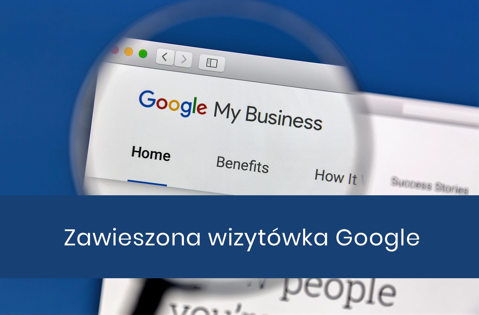 zawieszona wizytówka google obraz